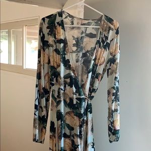 Floral Wrap Dress